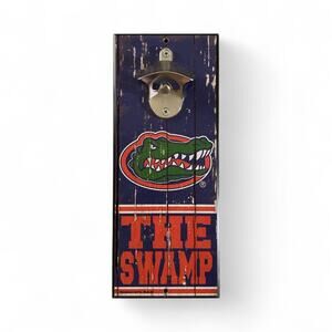 Florida Gators Official Wall Mount Bottle Opener Wood Plaque